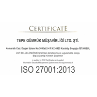 Firmamız ISO/IEC 27001:2013 BGYS Belgesi almaya hak kazanmıştır.